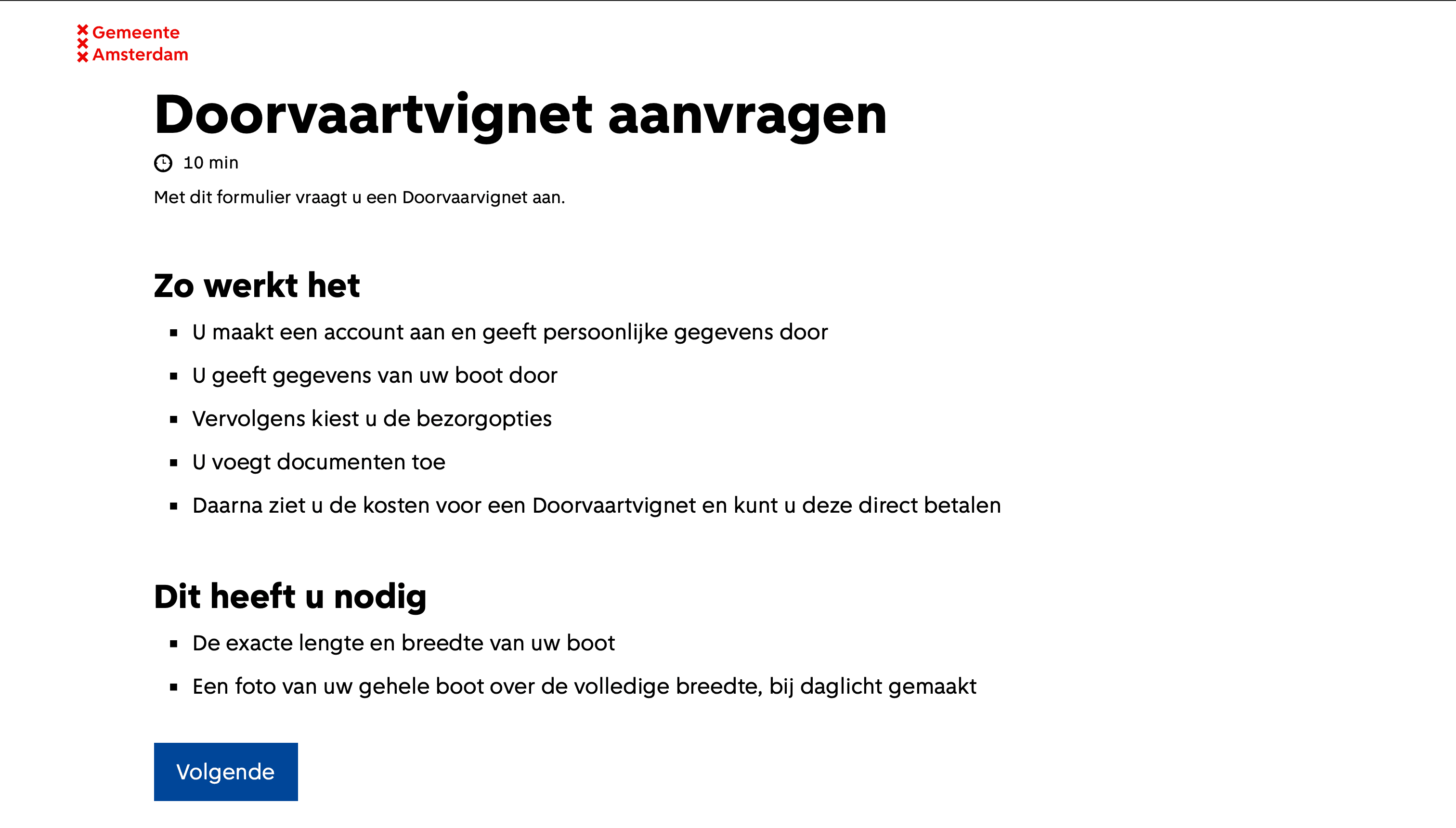 Meer informatie over het aanvragen van een vaarvignet